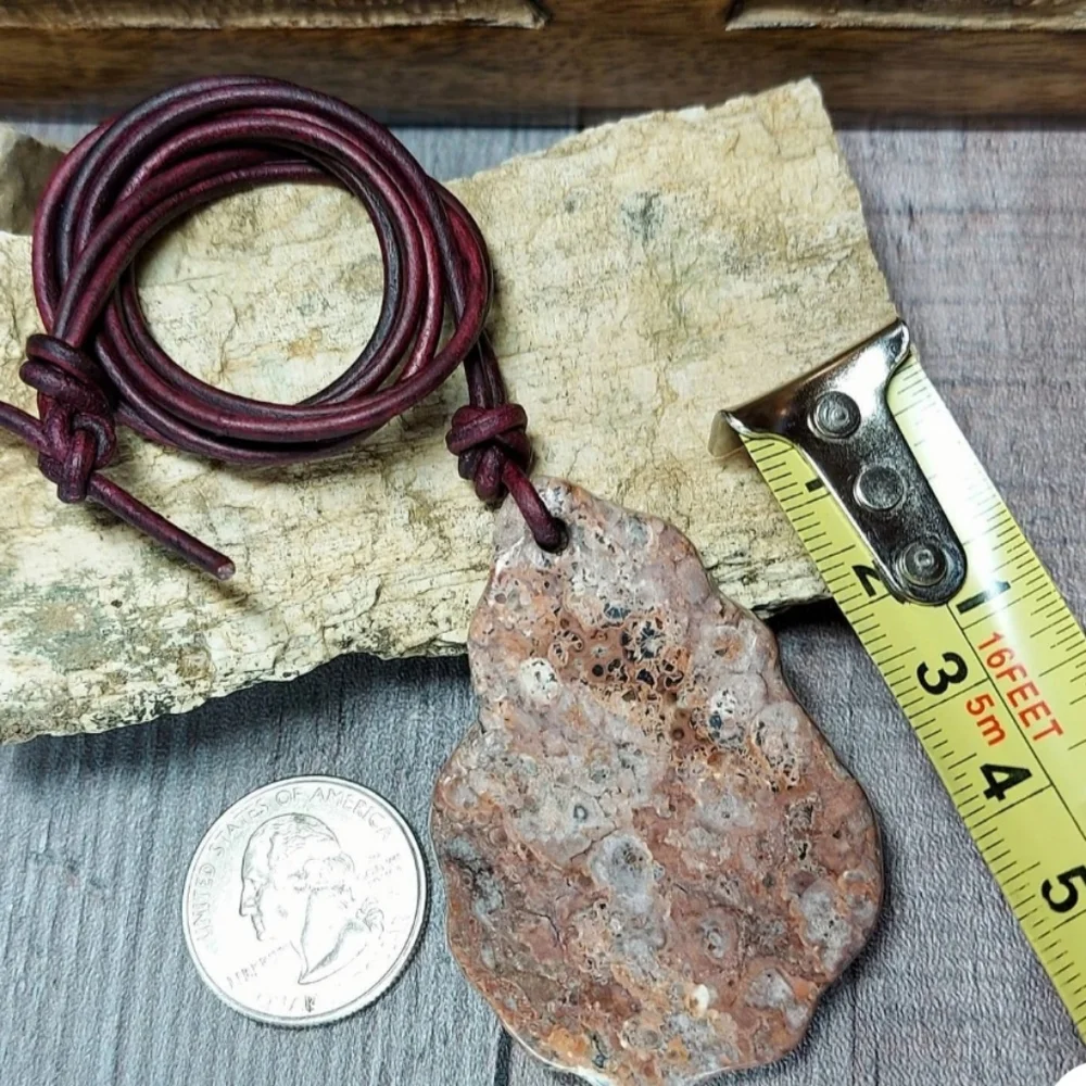 Large Leopard Skin Jasper Necklace